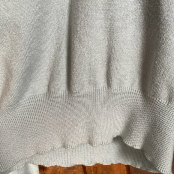 Philosophy Dusty Blue V-Neck Sweater - Size Medium - Picture 5 of 12